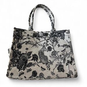 Gothic Safari Jacquard Boxy Tote